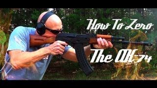 How To Zero an AK74 545x39 Rifle HD [upl. by Aleakcim]