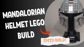 Mandalorian Helmet Lego Build  Complete Speed Build [upl. by Sioled]