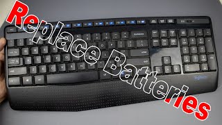 How to Change Batteries in Logitech Wireless Keyboard [upl. by Roselane378]