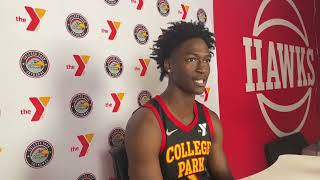 College Park Skyhawks’ Jarkel Joiner Media Day Availability [upl. by Pliam583]