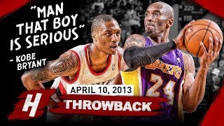 The Game Rookie Damian Lillard SHOCKED Kobe Bryant 20130410  EPIC Duel Highlights [upl. by Ellenig157]