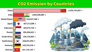 Annual CO₂ Emissions from Coal by Countries [upl. by Korenblat]