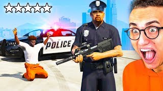 Playing GTA 5 As THE POLICE [upl. by Adnilak638]