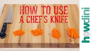 Knife Skills How to Use a Chefs Knife [upl. by Aihsad]