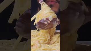 ASMR SPAGHETTI CARBONARA PASTA EATING SOUNDS MUKBANG [upl. by Noit]