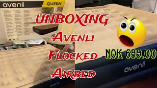 Avenli 88030 High Raised Queen Sized Flocked Airbed with Built  In Pump Inflatable Mattress Mari7 [upl. by Warton]