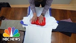 Bundle Packing For Wrinkle Free Clothes  CarryOn  NBC News [upl. by Moria]