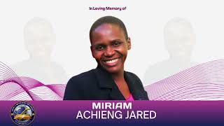 Celebrating the life of Miriam Achieng Jagola 19882024 Day One [upl. by Pyle]