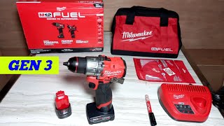 MILWAUKEE M12 HAMMER DRILL 12Volt 340420 FUEL GEN 3 Brushless [upl. by Ennahteb]