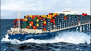 LARGE Container Ships amp FISHING Boat SINKS Strongest WAVES In STORM [upl. by Kimberlee]