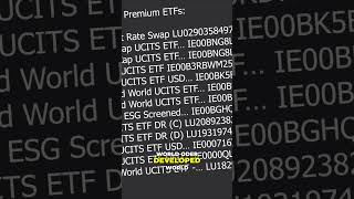 Premium ETFs bei Flatex ein paar Beispiele [upl. by Notlrahc875]