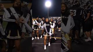 🤍🖤💛 Hold My Crown 👑 cheer cheerleading highschool shorts [upl. by Adnawad]