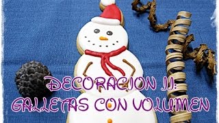 Tecnicas de Decoracion II Galletas con volumen [upl. by Aufmann]