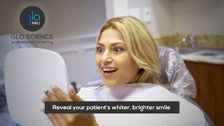 GLO Science PRO POWER In Office Teeth Whitening Quick Demo [upl. by Yalahs]