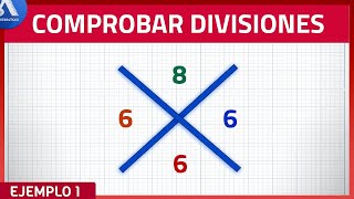 COMPROBACIÓN DE LA DIVISIÓN  Como Comprobar una División Muy fácil [upl. by Rhody463]