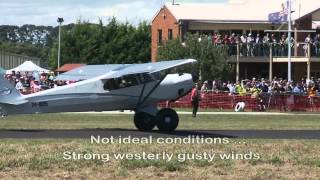 Carbon Cub short take off challenge  Gusty Crosswinds  Tyabb Air Show [upl. by Hocker]