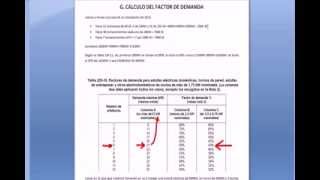 MEMORIAS DE CALCULO G FACTOR DE DEMANDA H PIN DE CORTE [upl. by Swirsky]