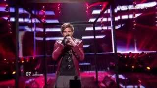 Eric Saade  Popular Sweden  Live  2011 Eurovision Song Contest Final [upl. by Aihsetal]