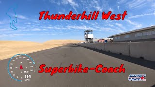 Motorcycle Track day at Thunderhill Raceway with SuperBike Coach [upl. by Ainoval]