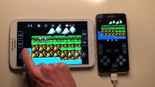 Retroarch Android CONTRA NES wifi multiplayer [upl. by Sebastien]