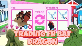 Trading a bat dragon in adopt me 🌿🌲🐉🐲🌵🎄🌱 [upl. by Lapham575]