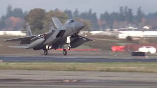 F15 Eagle Landing at PDX [upl. by Nohj]