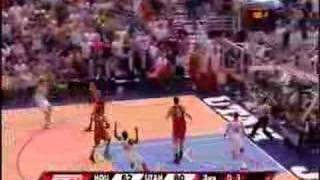 Gordan Giricek  Buzzer Beater Against Rockets [upl. by Derinna779]