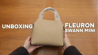 Unboxing Fleuron Swann Mini Bag  Sable [upl. by Melessa]