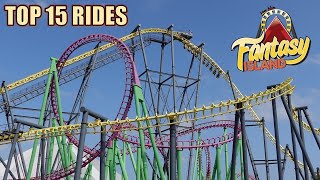 Top 15 Rides at Fantasy Island [upl. by Nataline]