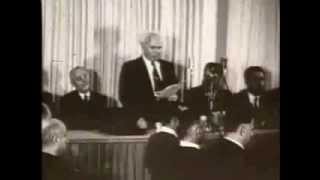 David BenGurion speech on Israels 10th anniversary [upl. by Notna764]