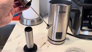 AdHoc Rapido Milk and Sauce Frother Battery Operated Handheld Milk Frother Review [upl. by Ferreby]