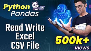 Python Pandas Tutorial 4 Read Write Excel CSV File [upl. by Chema775]