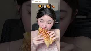 Mukbang with Quynh Truong 🥘🌯🌭🍗trending shorts mukbang food viral [upl. by Hutton]