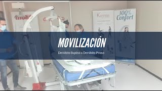 Movilización de Decúbito Supino a Decúbito Prono [upl. by Haleeuqa]