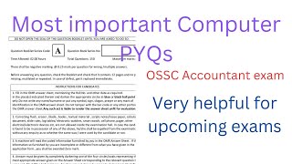 OSSC Accountant Exam Computer Questions AnswerCoomputer PYQs Series Set2 [upl. by Tik]