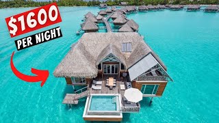 1600 OVERWATER Villa at INTERCONTINENTAL Bora Bora Resort THALASSO Spa WORTH IT [upl. by Prestige]