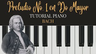 Tutorial Piano Fácil Preludio 1 Bach Nivel 25 [upl. by Riane]