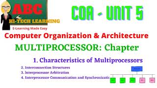 CHARACTERISTICS OF MULTIPROCESSOR [upl. by Selestina]