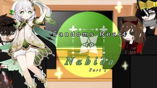 Fandoms React To Each other  Part 1  Nahida  Warnings in video  Finished  Read DESC [upl. by Virgin]