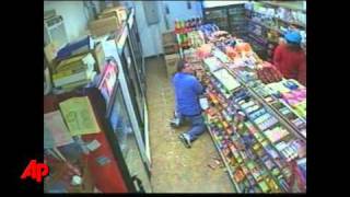 Raw Video Shootout With Store Robbers [upl. by Enaitsirk]