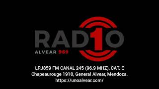 LRJ859 Radio 1 969 MHz General Alvear Mendoza [upl. by Hourigan]