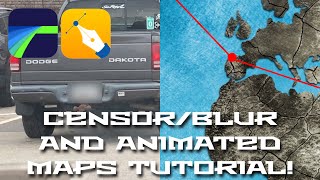 Censor  Blur and Animated Maps How To Tutorial  LumaFusion [upl. by Dobrinsky]