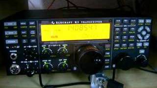 Elecraft K3 during QSO CW to RTTY [upl. by Aihsekan]