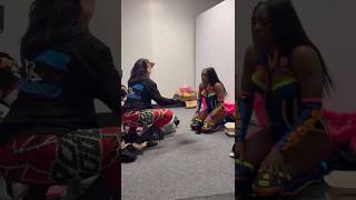 Rhea Ripley Iyo Sky Bianca Belair and Bayley surprised Naomi for her birthday rhearipley wwe [upl. by Curnin]