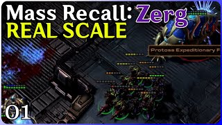 RealScale Starcraft Mass Recall  Zerg  pt 1 [upl. by Arihsaj]