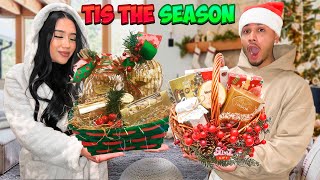 WE MADE EACH OTHER OUR FIRST CHRISTMAS BASKETS [upl. by Tterrej]