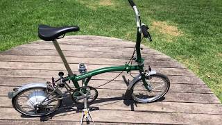 Electric Brompton Review  2018 New conversion kit [upl. by Ancel]