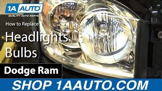 How to Replace Headlights amp Bulbs 0608 Dodge Ram [upl. by Yve163]