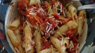 Vegetarian Roasted Tomato amp Garlic Pasta Sauce Recipe [upl. by Norvell]