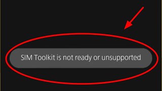 Fix SIM Toolkit is not ready or unsupported Problem Solve In Android [upl. by Riaj586]